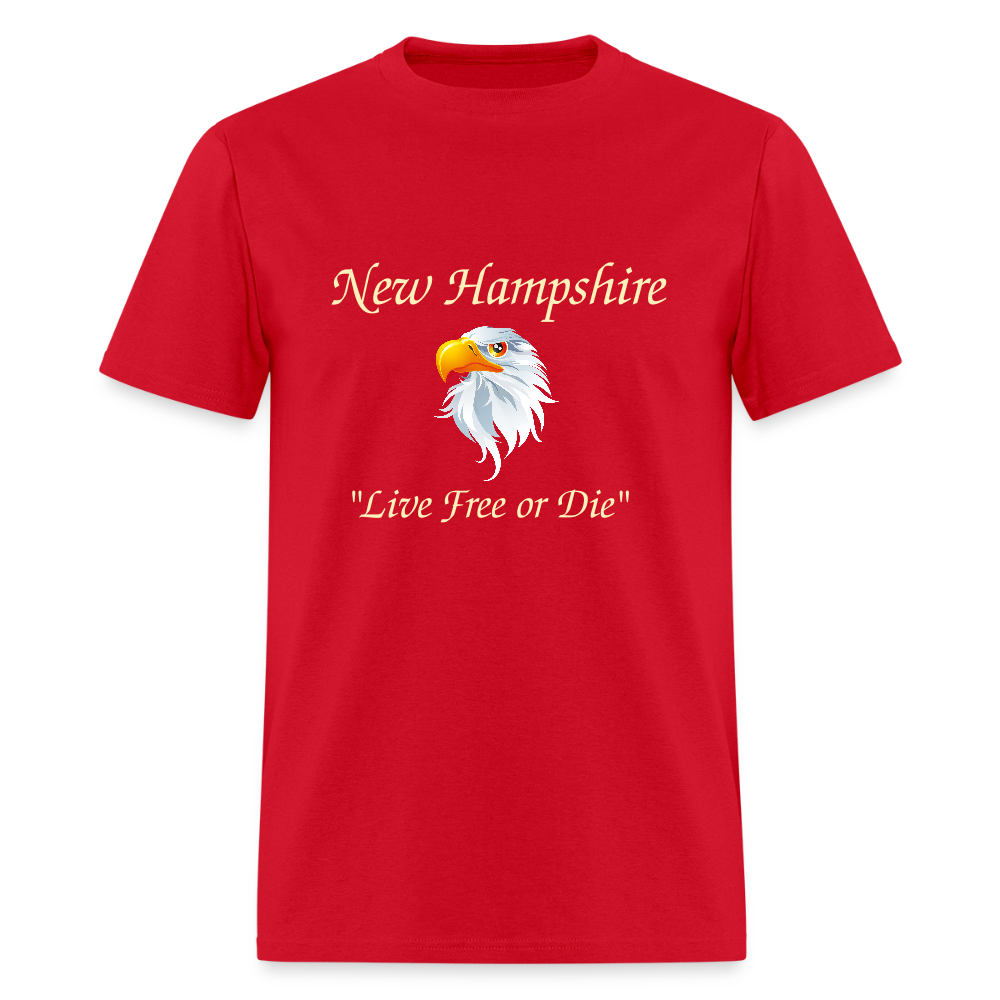 NH Live Free or Die Unisex Classic T-Shirt - red
