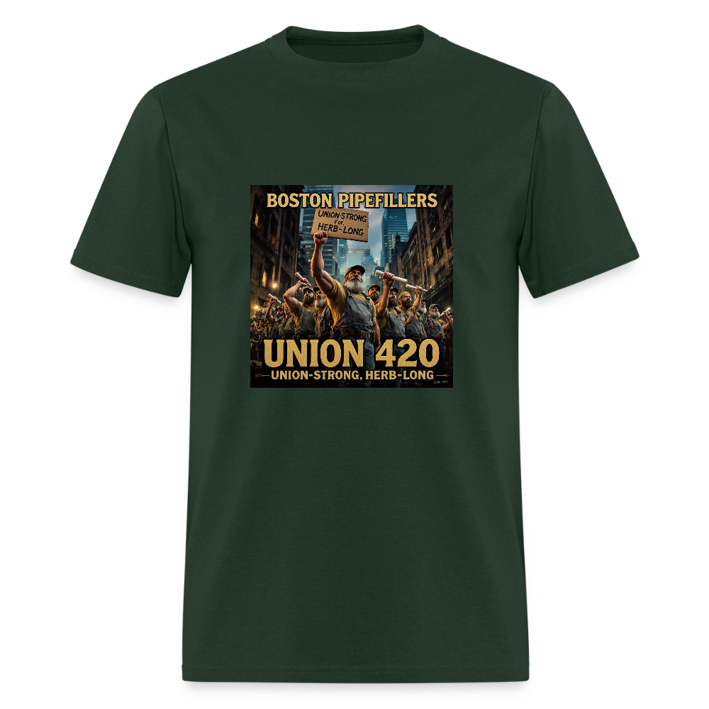 BOSTON PIPEFILLERS Unisex Classic T-Shirt - forest green