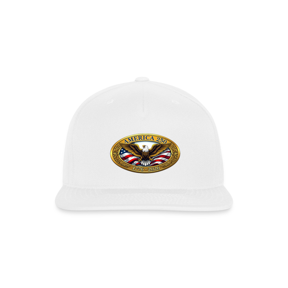 AMERICA 250 Snapback Baseball Cap - white