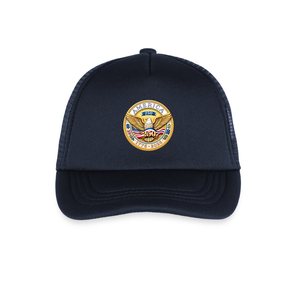 AMERICA 250 Kid's Trucker Cap - navy