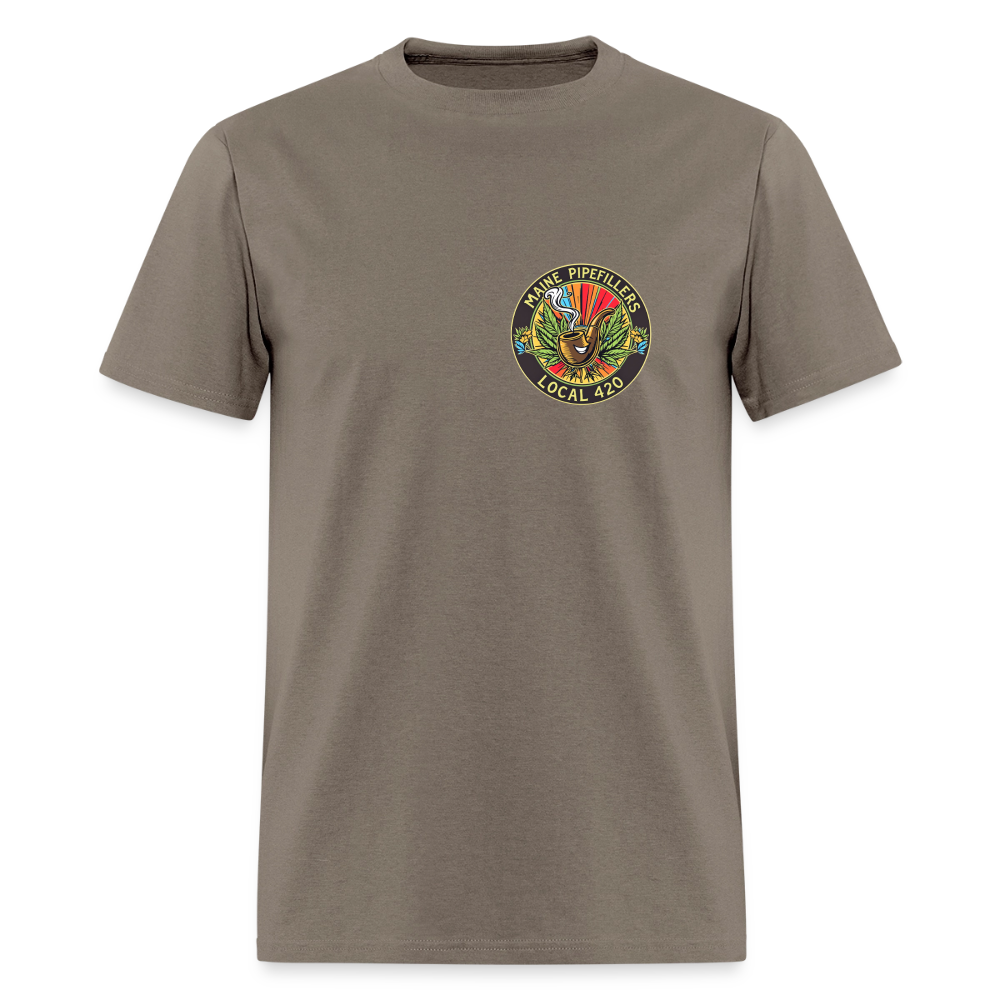 MAINE PIPEFILLERS LOCAL 420 Men's T-Shirt - safari