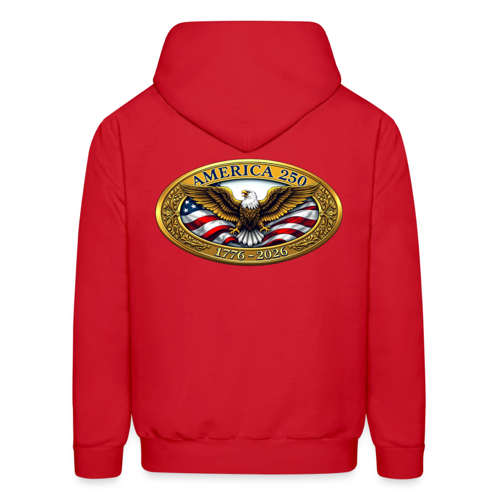 AMERICA 250 Men's Hoodie - red