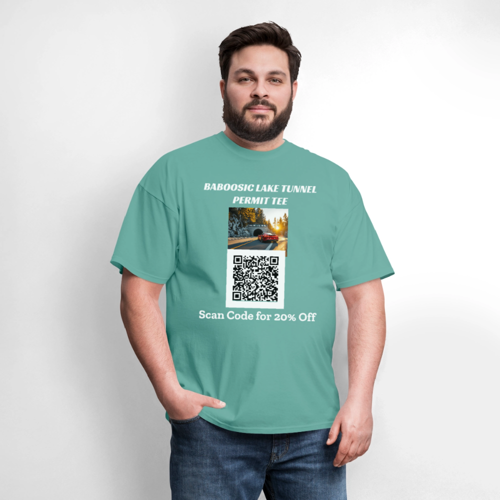 BABOOSIC LAKE TUNNEL PERMIT TEE Unisex Classic T-Shirt - aquatic