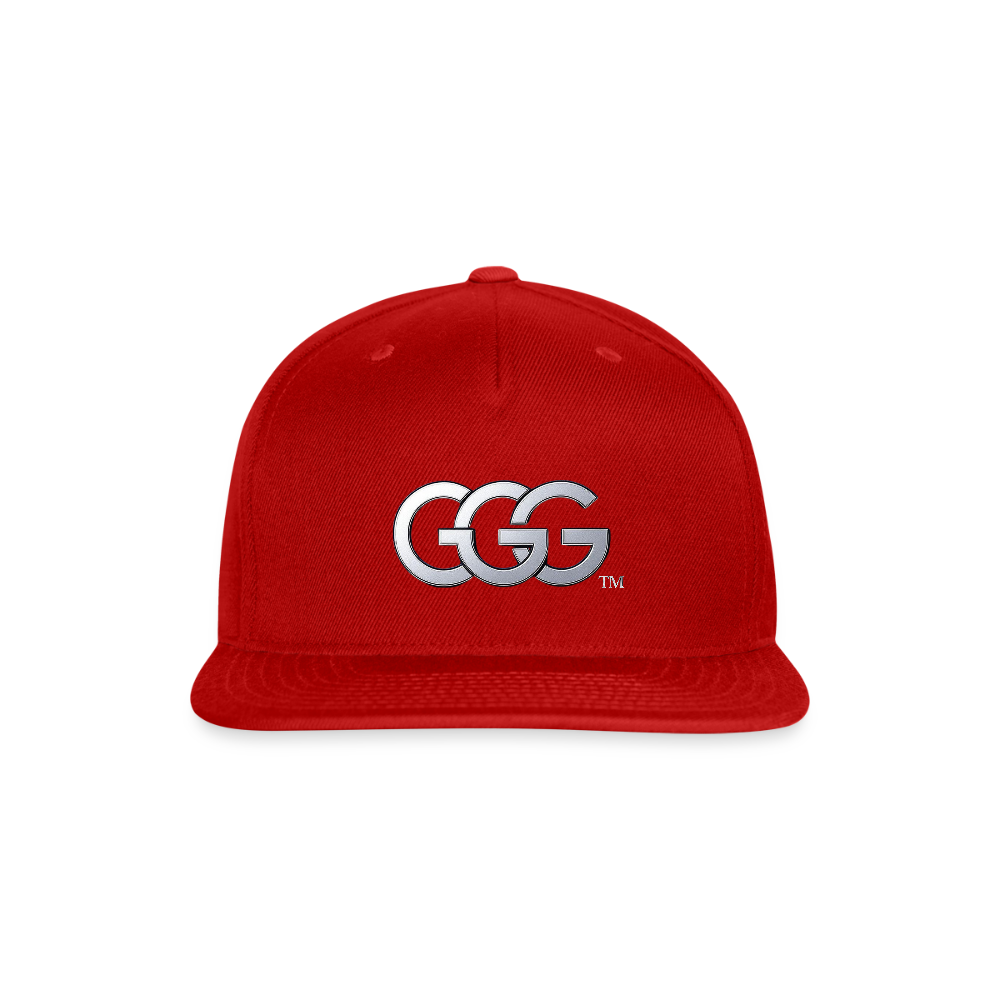 GGG TM LOGO 3 Snapback Baseball Cap - red