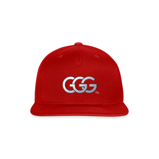 GGG TM LOGO 3 Snapback Baseball Cap - red