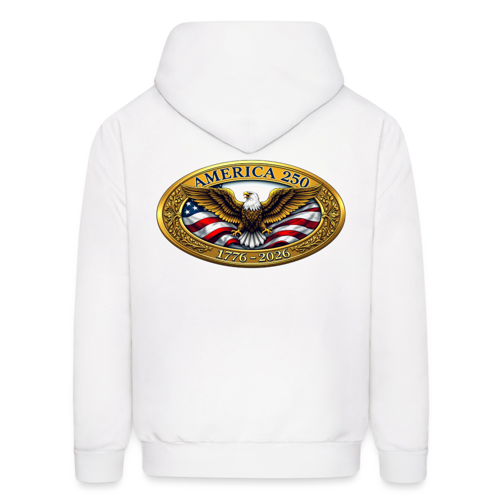 AMERICA 250 Men's Hoodie - white