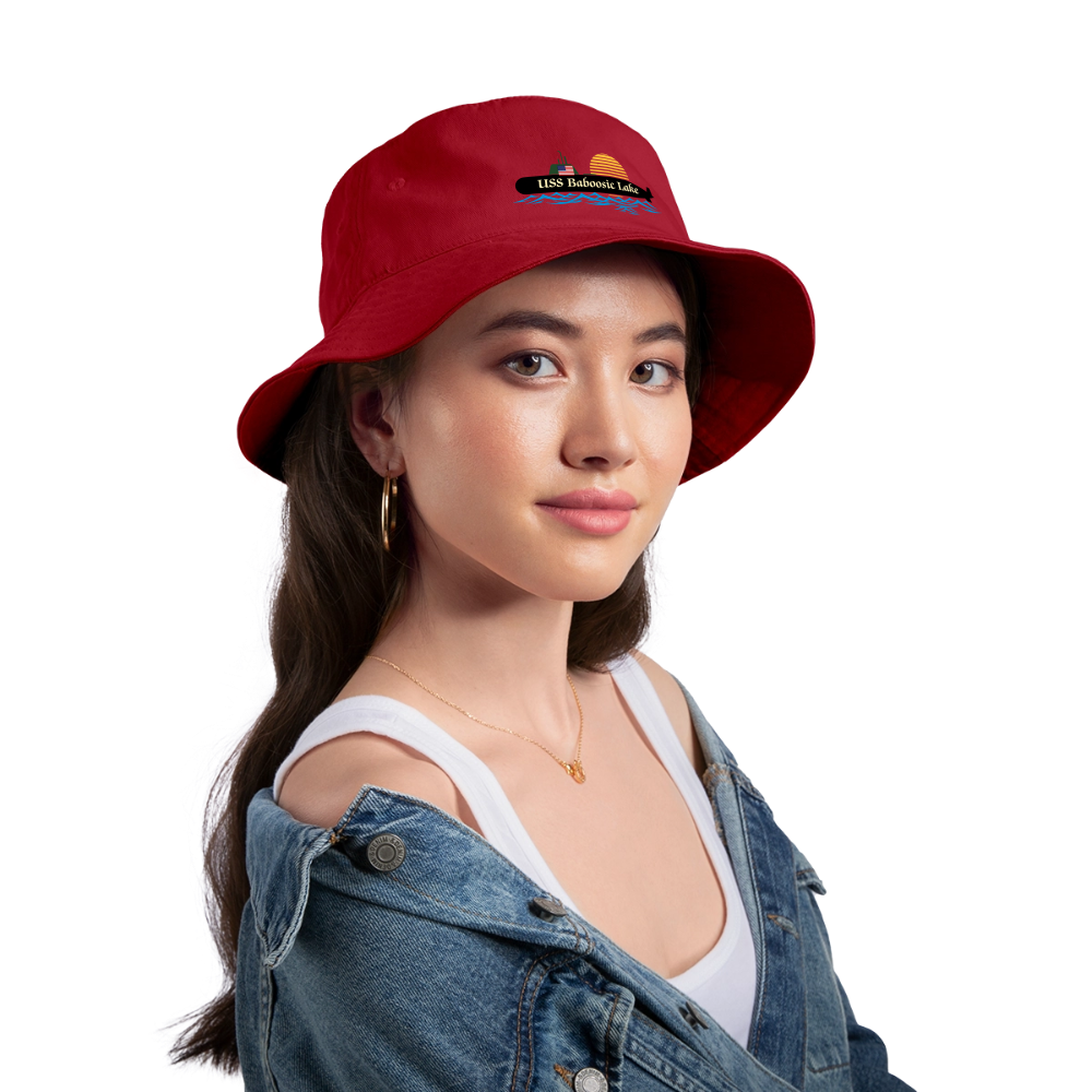 USS BABOOSIC LAKE Bucket Hat - red