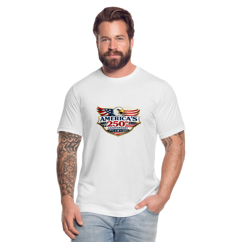 AMERICA'S 250th ANNIVERSARY Unisex Jersey T-Shirt by Bella + Canvas - white