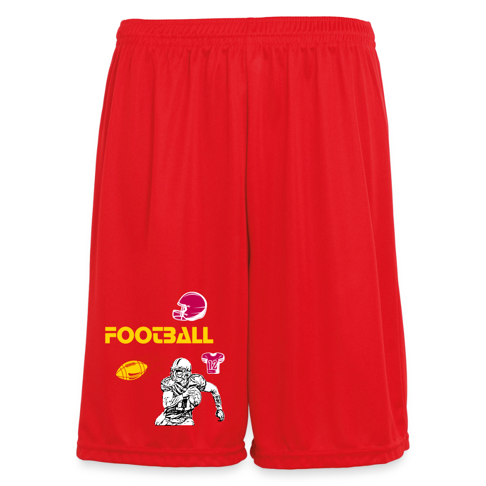 Emelyn Augusta Sportswear Youth Step-Back Basketball Short - red