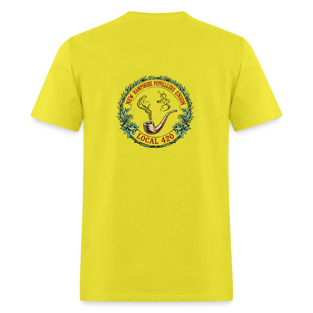 NEW HAMPSHIRE PIPEFILLERS UNION LOCAL 420 Unisex Classic T-Shirt - yellow