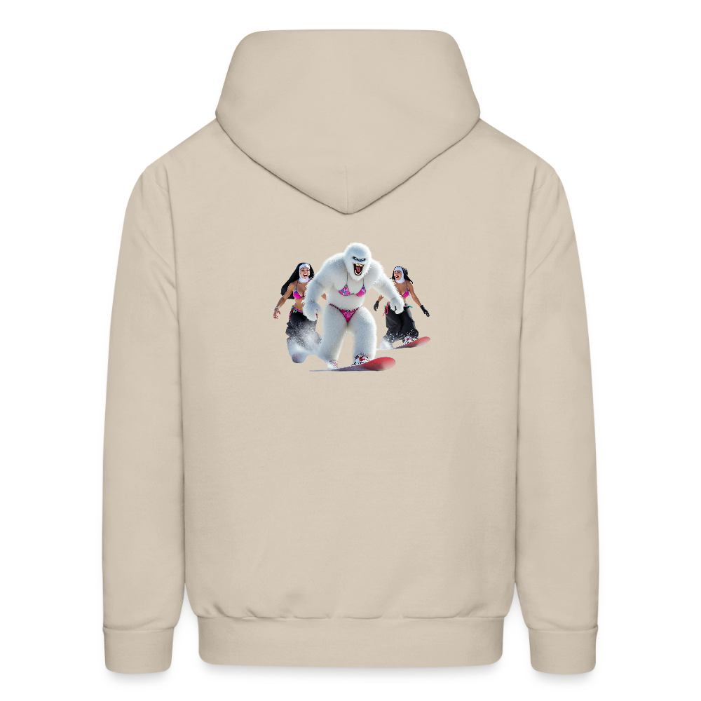 Bikini Abominable & Nuns Snowboarders Men's Hoodie - Sand