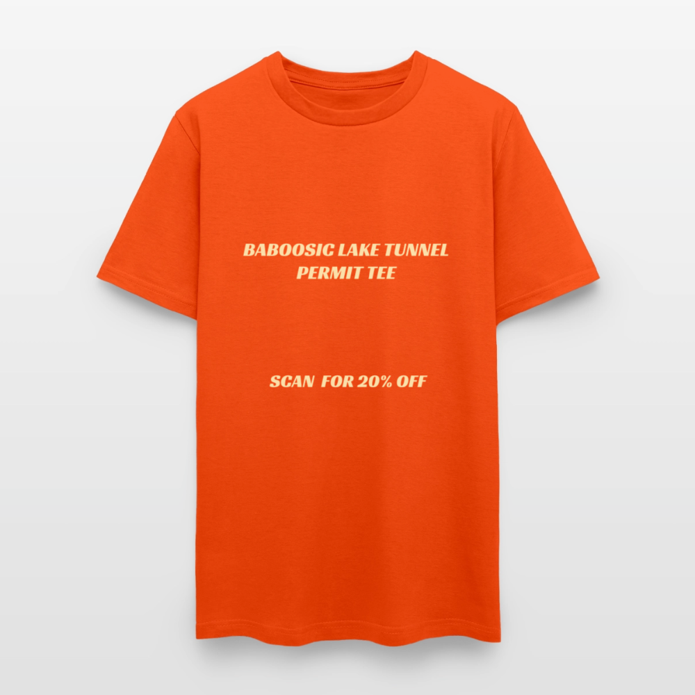 BABOOSIC LAKE TUNNEL PERMIT TEE Unisex Classic T-Shirt Unisex Classic T-Shirt - orange