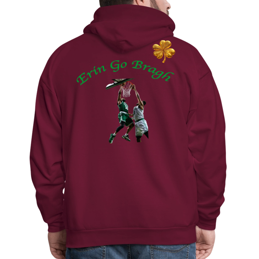 ERIN GO BRAGH DOUBLE GOLD Men's Hoodie - burgundy