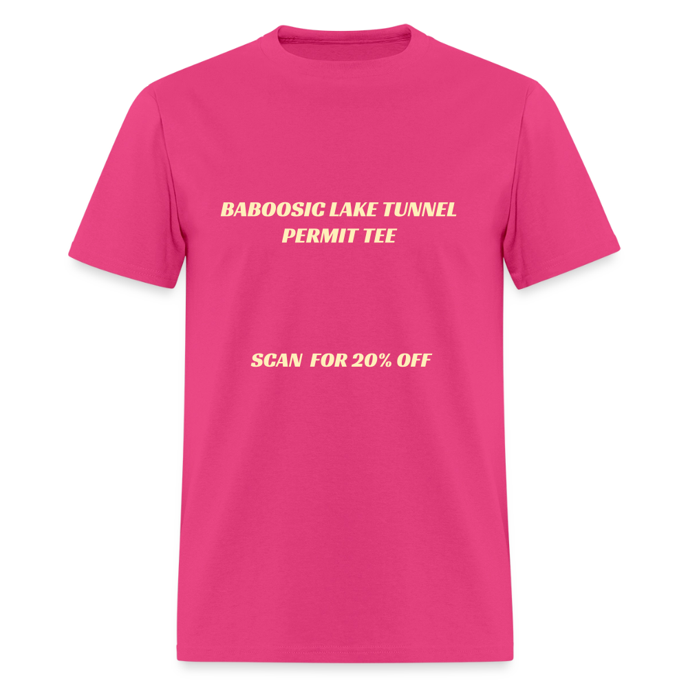 BABOOSIC LAKE TUNNEL PERMIT TEE Unisex Classic T-Shirt Unisex Classic T-Shirt - fuchsia