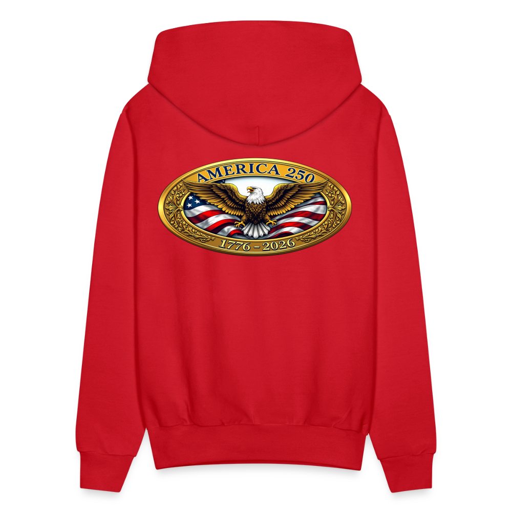 AMERICA 250 Men's Hoodie - red