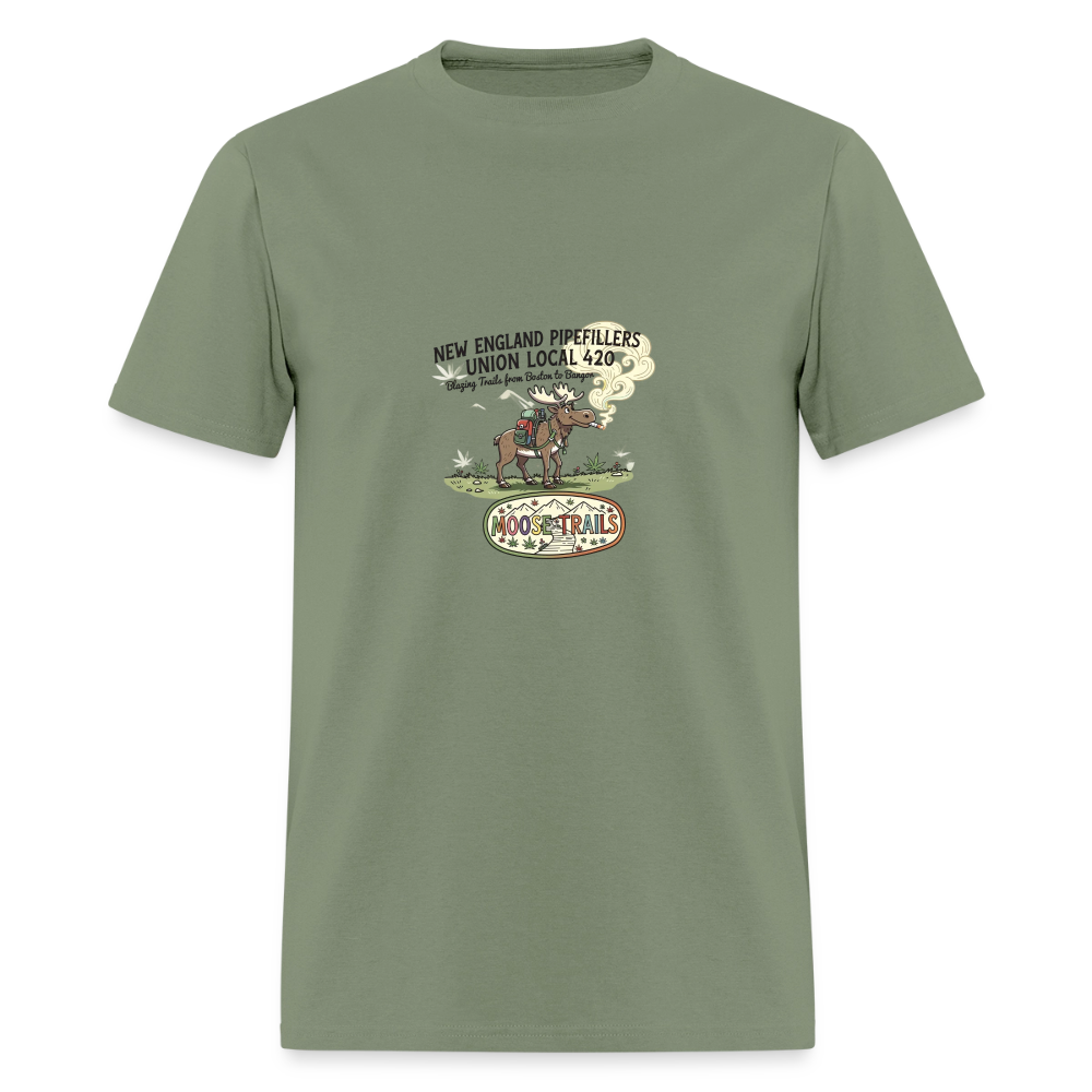 NE PF MOOSE TRAILS FOR TEES Men's T-Shirt - military green