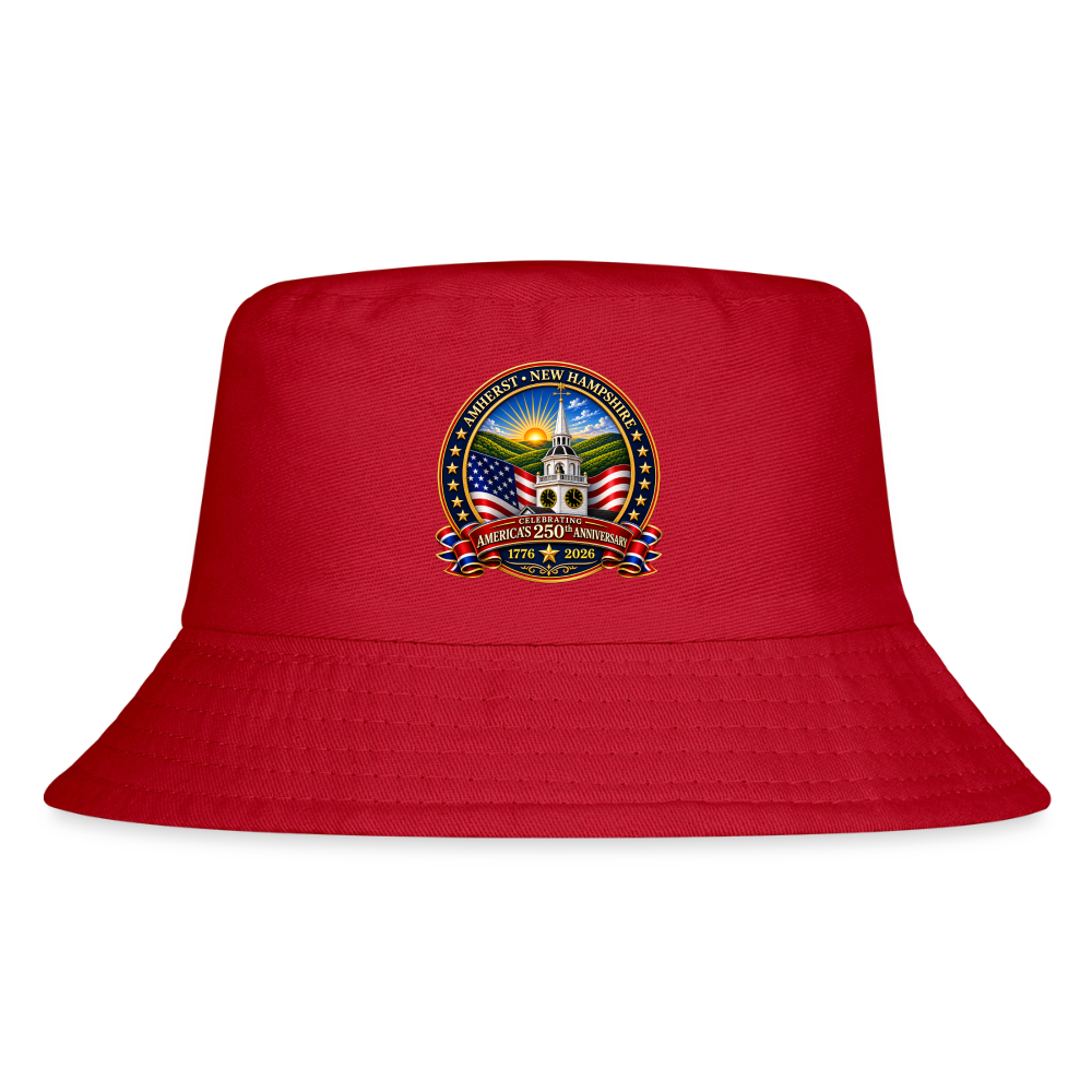 AMHERST 250 Kid's Bucket Hat - red