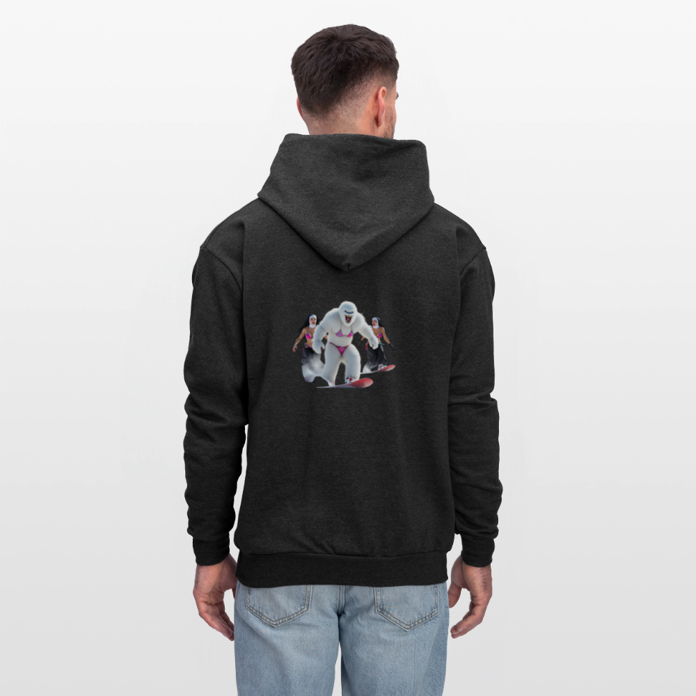 Bikini Abominable & Nuns Snowboarders Men's Hoodie - charcoal grey