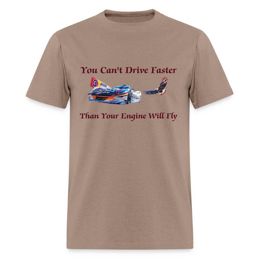 Drive Faster Digger 3 Unisex Classic T-Shirt - brown savana