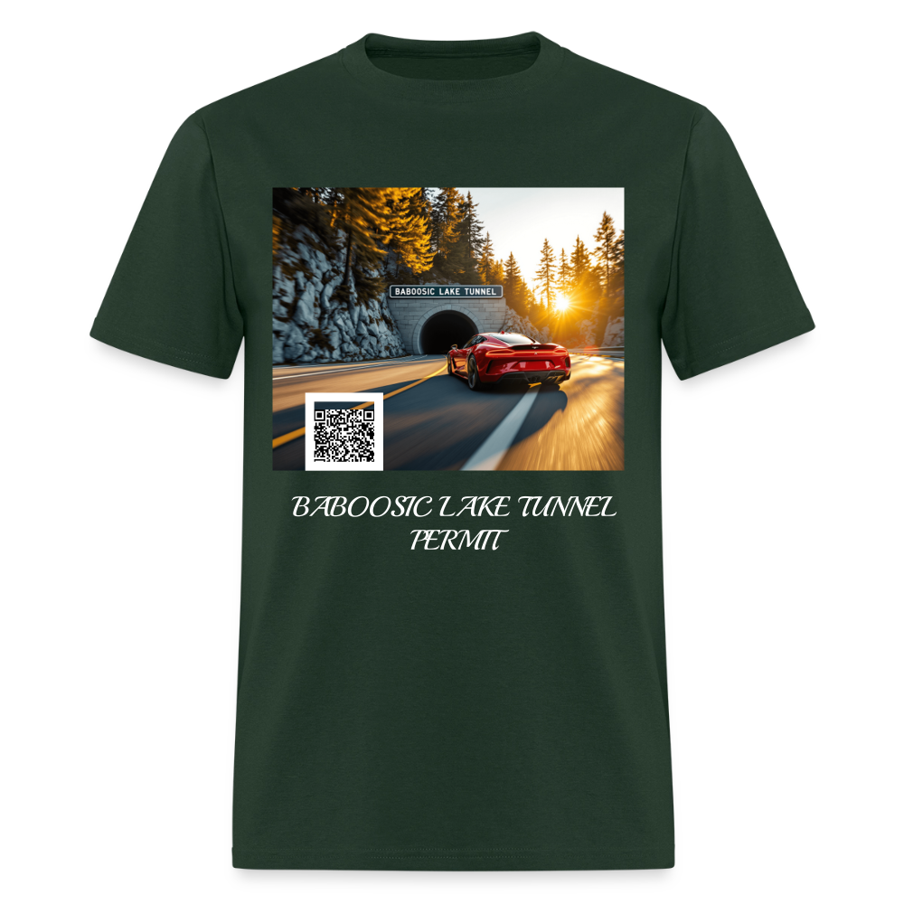 BABOOSIC LAKE TUNNEL PERMIT TEE - forest green