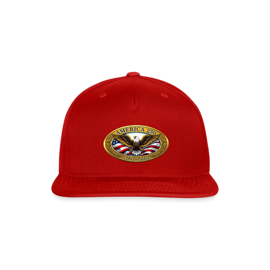 AMERICA 250 Snapback Baseball Cap - red