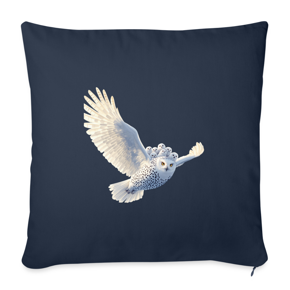 HOOTIE Throw Pillow Cover 18” x 18” - navy