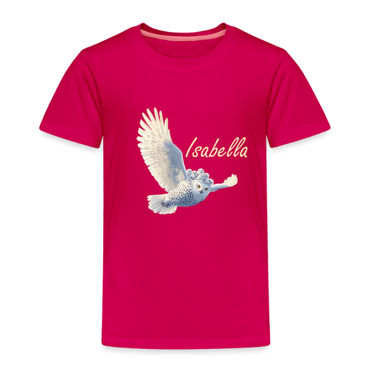 Isabella Snow Owl Toddler Premium T-Shirt - dark pink