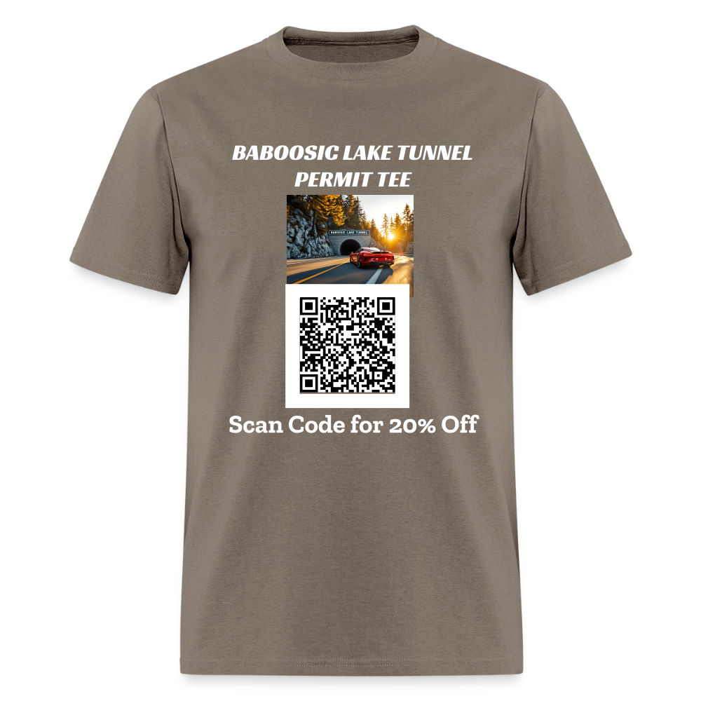BABOOSIC LAKE TUNNEL PERMIT TEE Unisex Classic T-Shirt - safari
