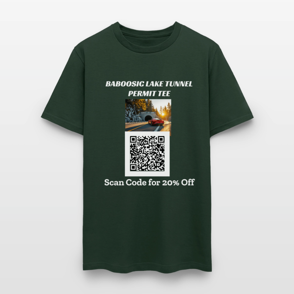BABOOSIC LAKE TUNNEL PERMIT TEE Unisex Classic T-Shirt - forest green