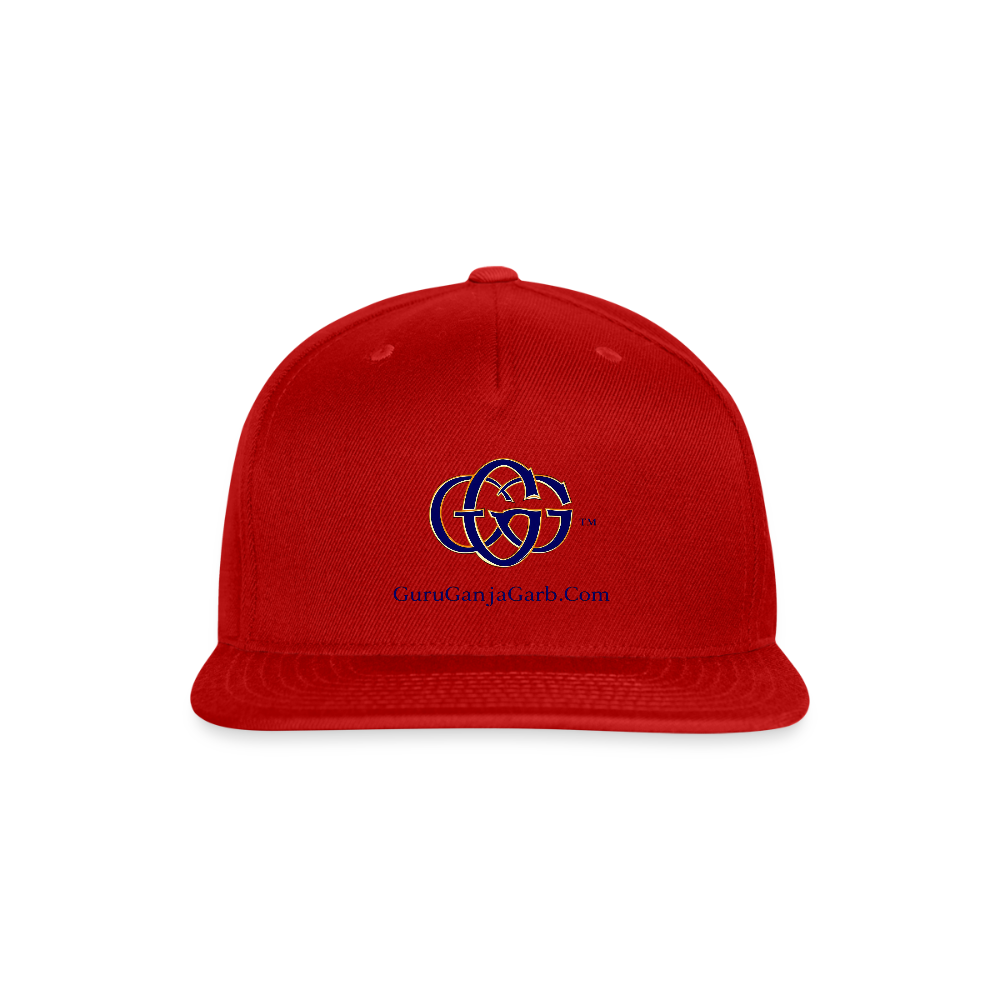 GGG LOGO Snapback Baseball Cap - red