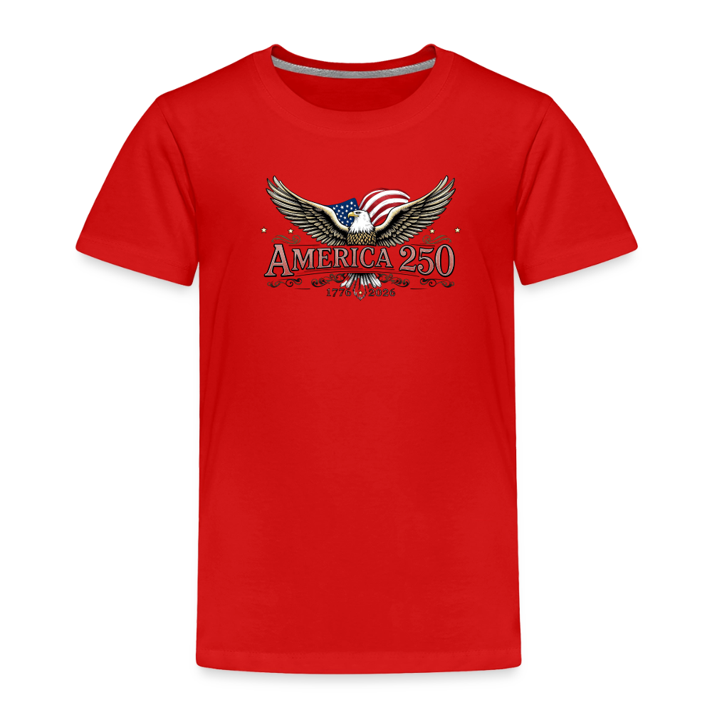 AMERICA 250 Toddler Premium T-Shirt - red