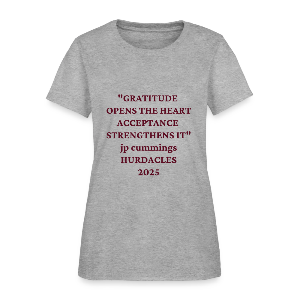 GRATITUDE Women's T-Shirt - heather gray