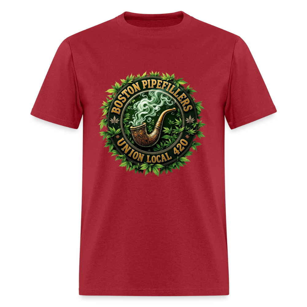 BOSTON PIPEFILLERS LOCAL 420 Men's T-Shirt - true red