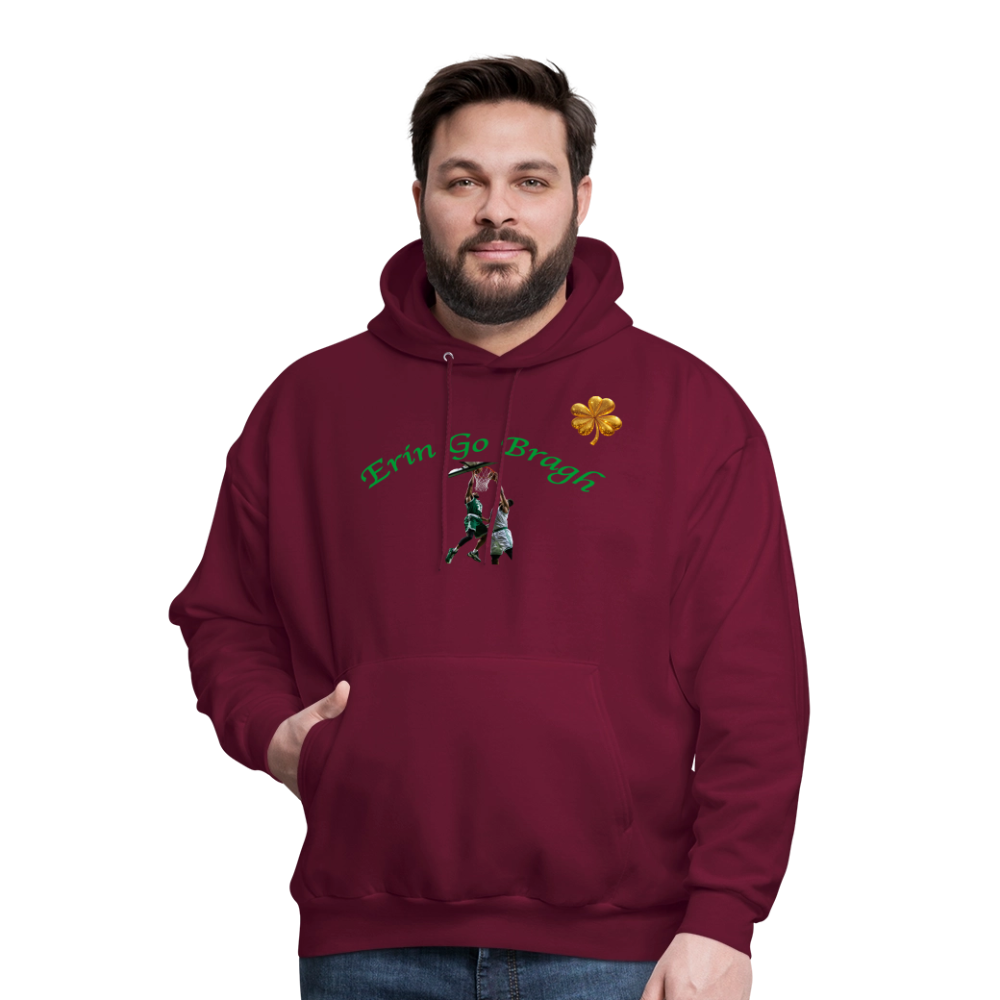 ERIN GO BRAGH DOUBLE GOLD Men's Hoodie - burgundy