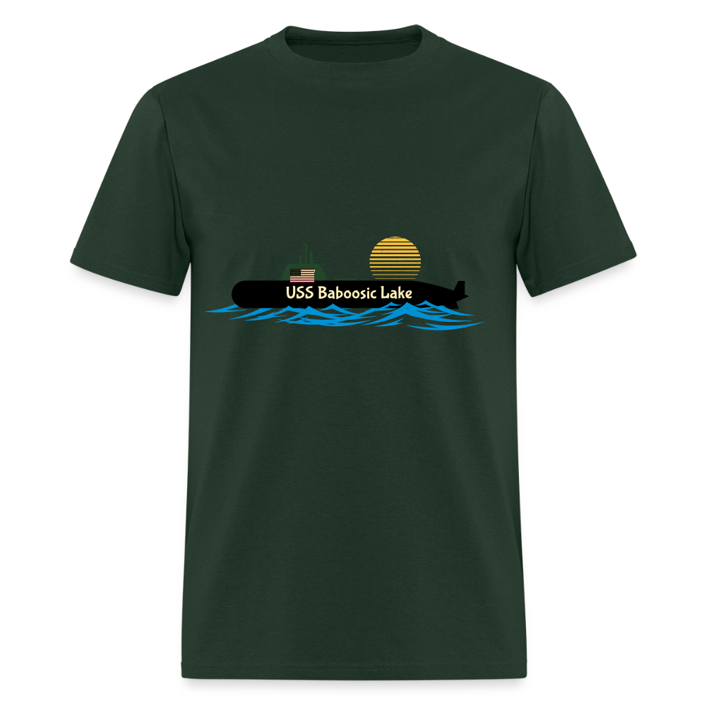 USS BABOOSIC LAKE Hanes Unisex Classic T-Shirt - forest green