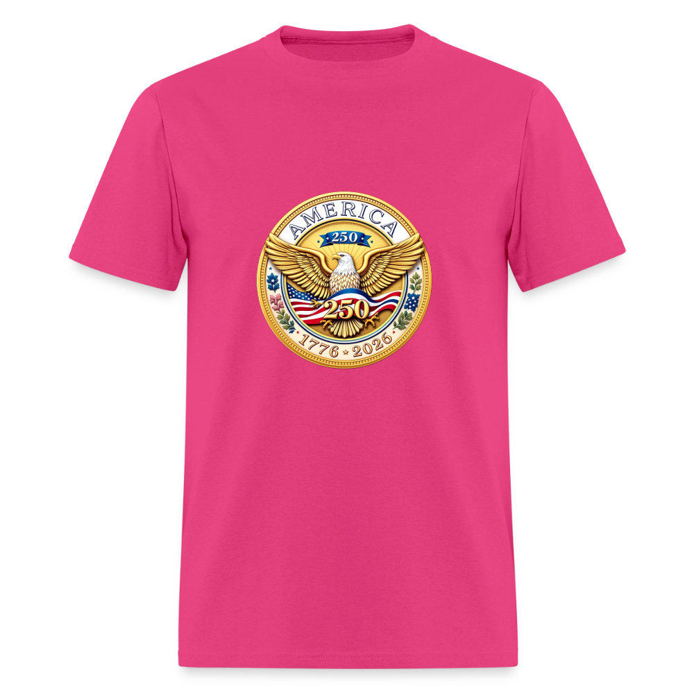 AMERICA 250 Men's T-Shirt - fuchsia