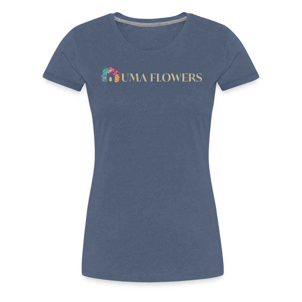 UMA FLOWERS Women’s Premium T-Shirt - heather blue