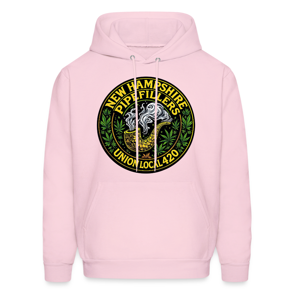 THE ORIGINAL NEW HAMPSHIRE PIPEFILLERS UNION LOCAL 420 Hanes Men's Hoodie - pale pink