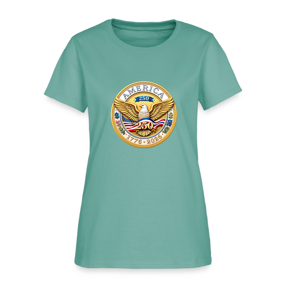 AMERICA 250 Women's T-Shirt - aquatic