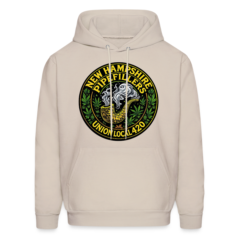 THE ORIGINAL NEW HAMPSHIRE PIPEFILLERS UNION LOCAL 420 Hanes Men's Hoodie - Sand