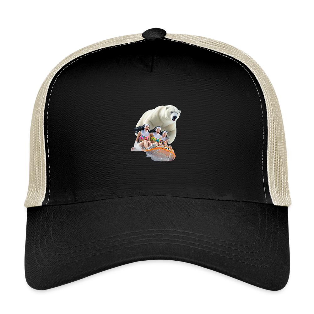 The FLYING NUNS Eco Trucker Cap - black/oyster