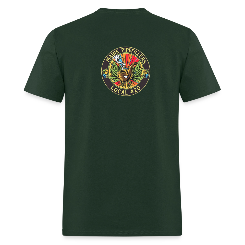 MAINE PIPEFILLERS LOCAL 420 Men's T-Shirt - forest green