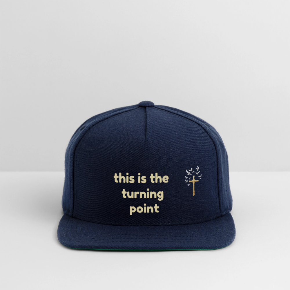 This is the Turning Point Snapback Baseball Cap - navy