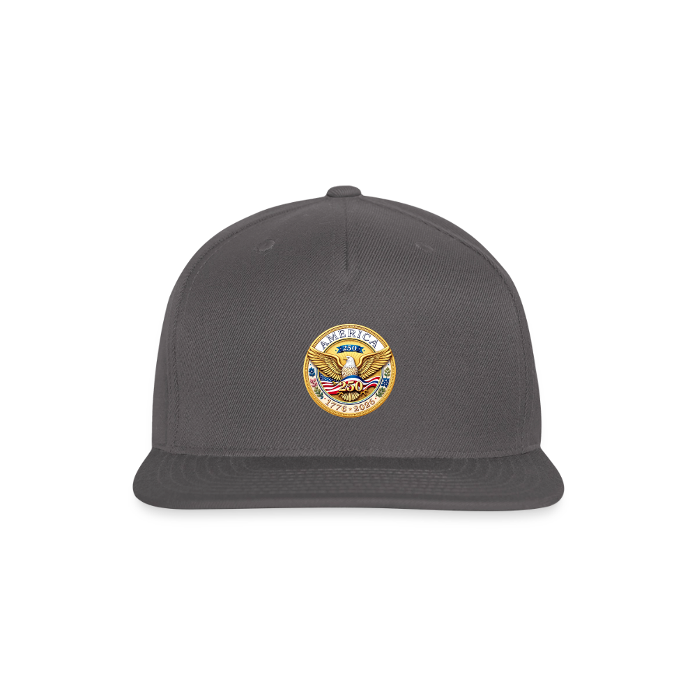 AMERICA 250 ORIGINAL Snapback Baseball Cap - dark grey