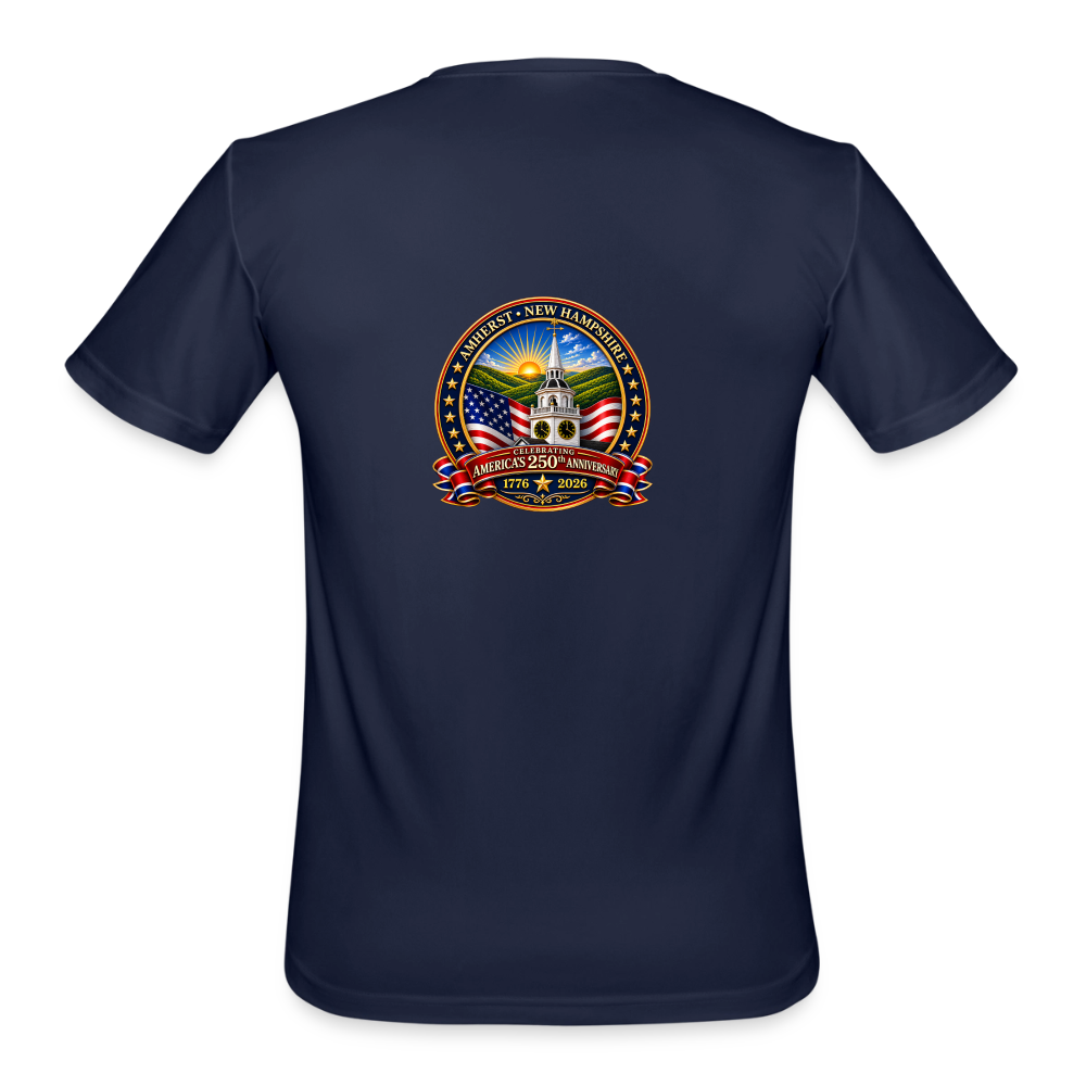 Amherst Men’s Moisture Wicking Performance T-Shirt - navy