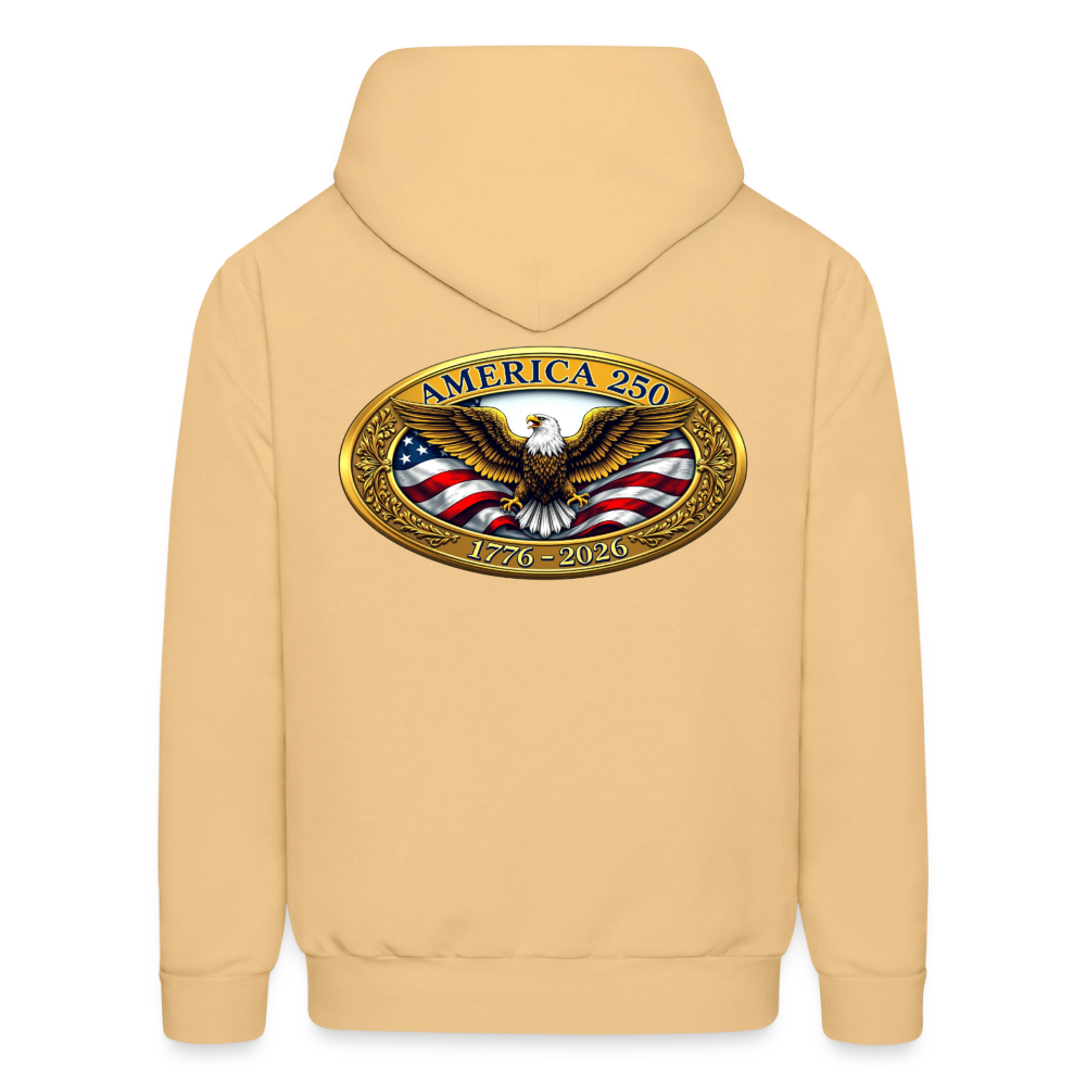 AMERICA 250 Men's Hoodie - light gold 