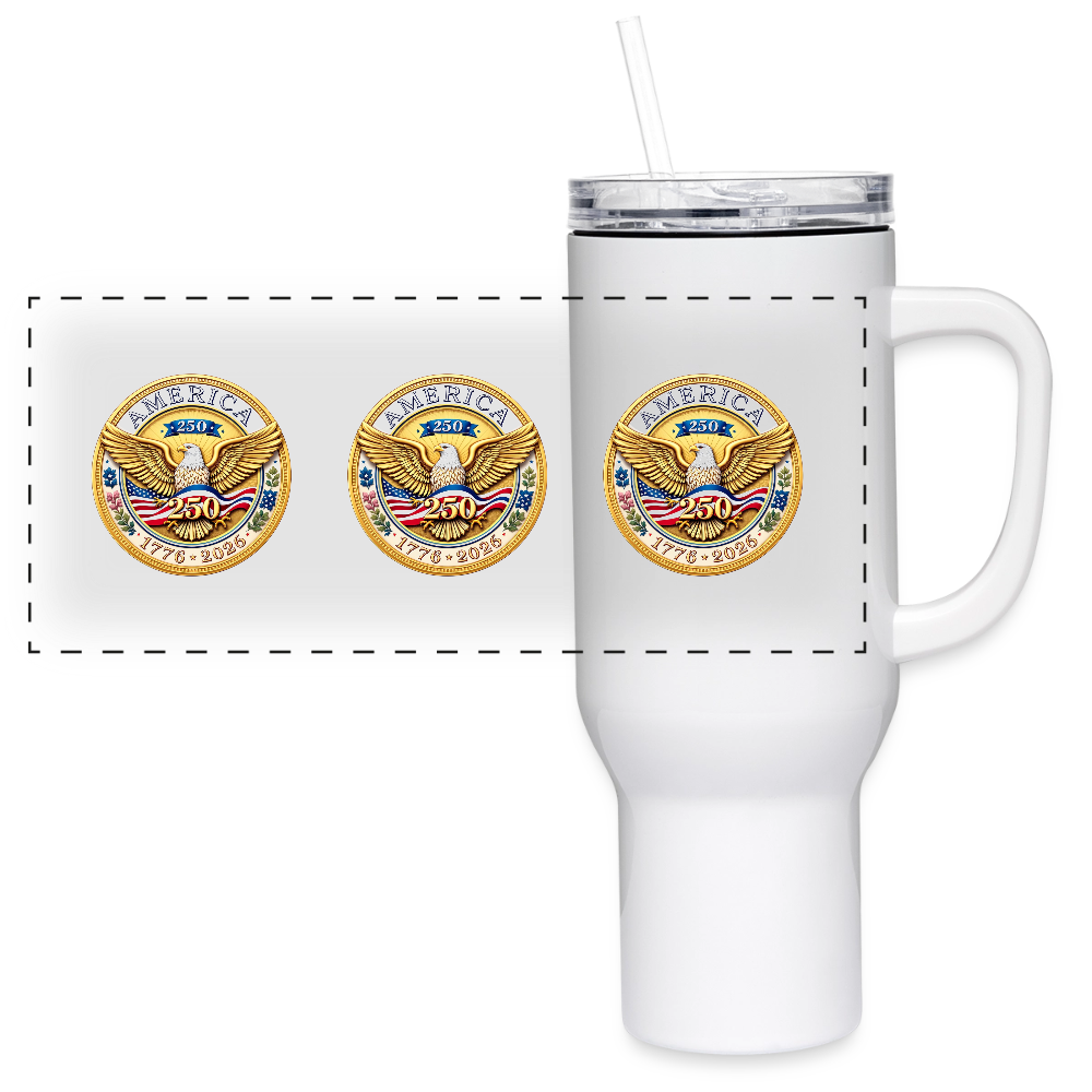 AMERICA 250  40 oz Travel Tumbler - white