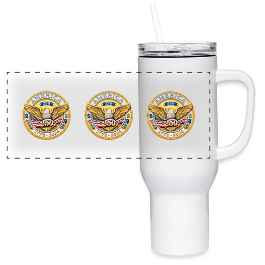 AMERICA 250  40 oz Travel Tumbler - white