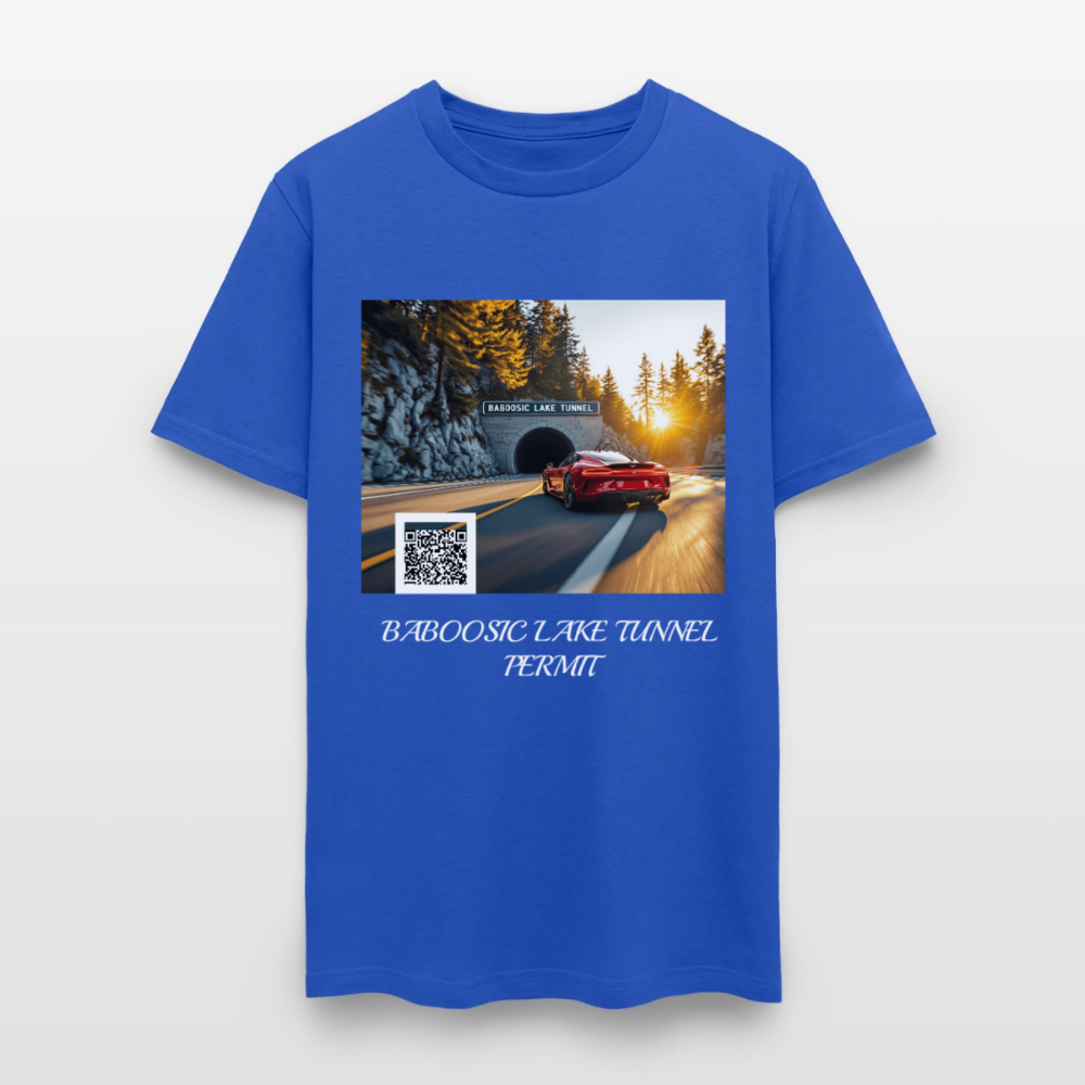 BABOOSIC LAKE TUNNEL PERMIT TEE - royal blue