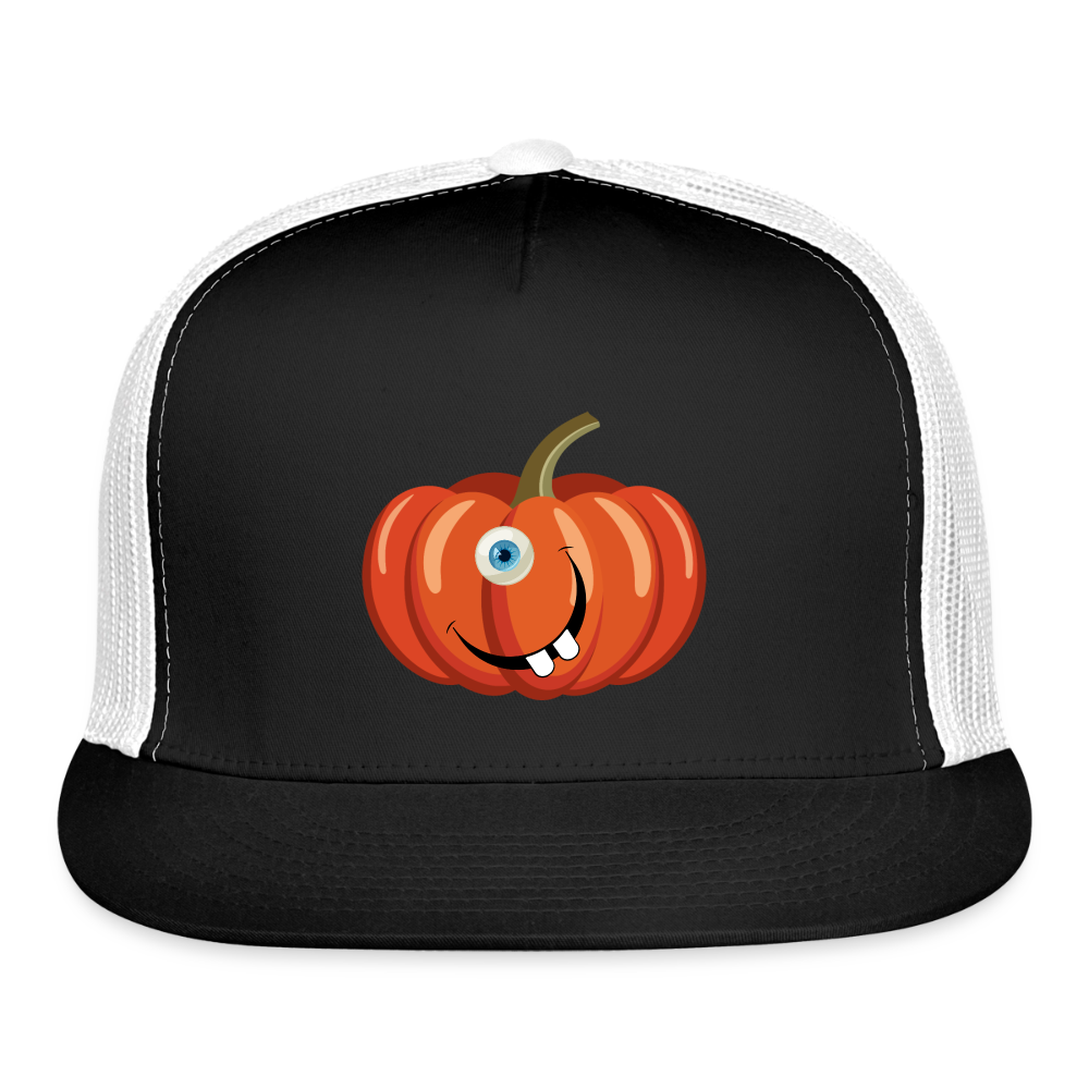 SIE CAPS WHATEVER CHUCKS YOUR PUMPKIN Trucker Cap Trucker Cap - black/white